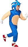 Rubie's Offizielles Sonic The Hedgehog Deluxe-Kostüm für Erwachsene, Jumpsuit, Erwachsenen-Kostüm