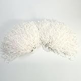 Alomejor 2 stücke Cheerleading Pom Poms Hand Blumen Cheerleader Pompons für Sport Cheers Ball Dance Kostüm Nacht Party(Weiß)