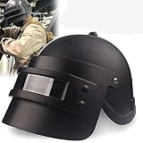 Bclaer72 Einzigartige PUBG Level 3 Helme Game Cosplay ABS Cool Helm Unisex Game Cap Requisiten für Gamefans, Schwarz , Free Size