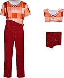 Windskids Ralph Kostüm Herren Fasching Cosplay Ralph Riemchenhosen und Top Set für Halloween Karneval Party Geburtstag Maskerade Performance Verkleidung