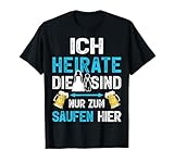 Bräutigam Shirt Junggesellenabschied Poltern JGA Männer T-Shirt