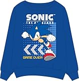 eplusm Sonic The Hedgehog Kinder Jungen Pullover Pulli Sweater Gaming Warm Sweatshirt Kinder Geschenk Gr. 110-140cm (DE/NL/SE/PL, Numerisch, 116, Regular, Blau)