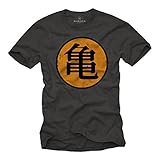 Roshi´s Dragon Gym T-Shirt Son Goku grau Größe L