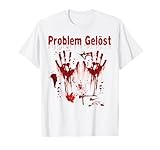 Halloween Blutige Hände Blutspritzer Kostüm Zombie Blut T-Shirt