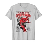 Marvel Spider-Man Retro Comic T-Shirt, Unisex, Kurzarm, Klassische Passform, Multicolored, S