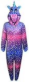 Live It Style It Einhorn Onesie Frauen Bequeme Pyjamas Mens Soft-Sleepsuit Geschenke für Damen Tier Erwachsene Overall verkleiden Kostüm