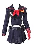 Kawaii-Story MN-125 Kill la Kill Ryuko Matoi Blau Schuluniform 7-Teile Set Kostüm Anime Cosplay (L)