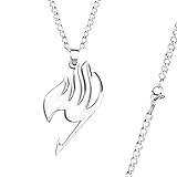 papapanda Halskette für Fairy Tail Silber Legierung Kette