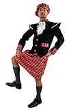 Wig Me Up – Herren-Kostüm, Schottischer Kilt, Braveheart-Stil, Highlander – Größe: 56