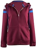 Faonny Damen Wanda Maximoff Cosplay Hoodie Jacke Mantel Scarlet Witch Kostüm Kapuzenpullover Tops für Halloween (X-Large, Rot)