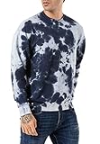 Redbridge Sweatshirt Herren Rundhals Pullover Batik Blau M