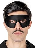 Zorro Maske - Kostüm-Zubehör des schwarzen Rächers für Karneval, Halloween & Motto-Party