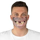 AmyGline Lustige Mundschutz Bandanas mit 3D Motiv Waschbar Mund-Nasen-Schutz Wiederverwendbare Staubdicht Atmungsaktiv Multifunktionstuch Halstuch