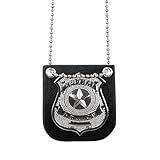 Boland 64333 - Halskette Polizist, Kette mit Abzeichen, Polizei-Kostüm, SWAT-Kostüm, Accessoire, Kostüm, Karneval, Mottoparty
