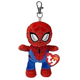 TY Spider-Man Plüschtier, 12 cm, Rot und Blau, Beanie Babies