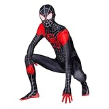 Avengers Spider Kostüm Herren, Spider Kostüm Erwachsene, Mavel Miles Morales Kostüm, Superhero Spider Anzug Erwachsene, Spider Suit, Spider Kostüm, Miles Morales Costume, für Fasching Spider Kostüm