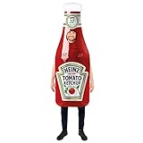 amscan (PKT) (9913345) Erwachsene Heinz Ketchup Flasche Kostüm Tabard (Standard)