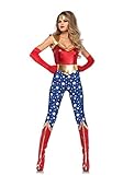 LEG AVENUE Damen Sensational Super Hero Kost me, Mehrfarbig, Größe: L (EUR 40)