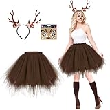 Metaparty Kaffeefarbenes Tutu (XL)