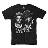 Bud Spencer - Old School Heroes - T-Shirt (XXL) , Farbe - Schwarz