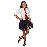 Rubie's 39037 Offizielle Harry Potter Gryffindor Deluxe-Krawatte, Kostümzubehör, Erwachsene/Kinder, Einheitsgröße, Alter 6 Jahre Halloween