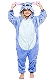 ALANTOP Kinder Pyjamas Cosplay Cartoon Tier Kapuzen Urlaub Onesies Overalls Fleece Nachtwäsche Kinder für 3-12 Jahre