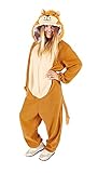 Rubies Löwenkostüm für Erwachsene, süßer Löwe, Unisex, Einheitsgröße, Jumpsuit mit Kapuze und Schwanz, offiziell, Karneval, Junggesellenabschied, Geburtstag, Halloween