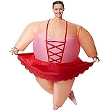 dressforfun 301319 Selbstaufblasbares Unisex Kostüm Ballerina | Batteriebetrieben | Uneingeschränkte Bewegungsfreiheit
