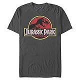 Jurassic Park Herren Logo Tee T-Shirt, Dunkelgrau, XL