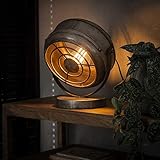 famlights Schreibtisch Deko Industrie Tischlampe Leo Vintage Metall Wohnzimmerlampe/Nachttischlampe Vintage Landhaus Industrial retro Schlafzimmer Wohnzimmer Steampunk Tischleuchte Designer E27