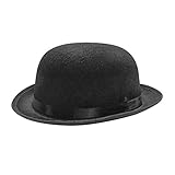 W WIDMANN MILANO Party Fashion 1677Q - Filzhut Bowler, Edelmann, Fasching, Karneval, Mottoparty