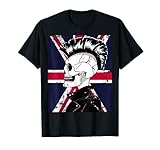 Punk-Totenkopf mit Union Jack T-Shirt