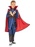 Rubie's Offizielles Marvel Dr. Strange im Multiversum des Wahnsinns Dr. Strange Deluxe-Kostüm für Kinder, Alter 9–10 Jahre, 301338-XL