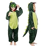 Dinosaurier Kostüm Kinder 104 110 116 Faschings Kostüm Dino Kinder Jungen Mädchen 4-5 Jahre Dino Kostüm Kinder Dinosaurier Dino Onesie Jumpsuit Baby Kind Tier Drachen Kostüm Kinder für Karneval