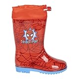 CERDÁ LIFE'S LITTLE MOMENTS Jungen Unisex Kinder Botas Lluvia PVC Spiderman Gummistiefel, rot, 25 EU