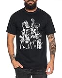 Tee Kiki Heroes One Manga Helden Herren T-Shirt Anime Piece, Schwarz, XL