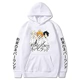 Sybnwnwm Anime The Promised Neverland Hoodie Harajuku Tracksui Pullover Emma Norman Ray Cosplay Kapuzenpullover Pulli