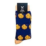 TwoSocks lustige Socken Damen Herren witzige Strümpfe als Geschenk Einheitsgröße (Cookies)