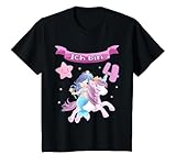 Kinder 4. Geburtstag – Einhorn und Meerjungfrau Mädchen 4 Jahre T-Shirt