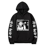 My Hero Academia Kapuzenpullover MHA Pullover Sweatshirt Uraraka Ochaco Gedruckt Einfarbig Freizeit Hoodie für Freunde Fans (MHA Kostüm), Toga Himiko+dabi, M