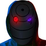 Funjoyz Uchihaas Halloween Maske Obitoos,LED Generische Halloween Maske FüR Damen Herren Weihnachten Neujahr Fasching KostüM,A3