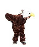 Seruna Adler-Kostüm, F125 128-134, für Kind-er, Vogel Wild-Tiere Kostüm-e Fasching Karneval Kleinkinder-Karnevalskostüme Kinder-Faschingskostüme