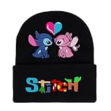 PQKL-party Stitc Mütze, Stitc Strickmütze, Stitc Strickmütze Jungen, Stitc Strickmütze Mädchen, Stitc Winter Beanie Mützen, Mütze Cap Skimütze Unisex Mütze für Kinder Geschenke