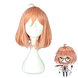 Perücke Anime Cosplay Beyond the Boundary Kuriyama Mirai Perücke Cosplay Kostüm Kyokai no Kanata Frauen Kurze Kunsthaar Halloween Party Perücken PL-308