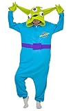 LorranTree Onesie Kostüm Jumpsuit Alien Costume Damen Herren Erwachsene Relaxo Pyjama Tier Außerirdische Weihnachten Halloween Schlafanzug SY-Sanyan S