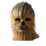 eLymwoo Chewbacca Maske Affe Cosplay Helm Vollkopf Latex Flexibler Helm Halloween Kostüm Requisite Fancy Ball Weiche Maske (nur eine Maske)