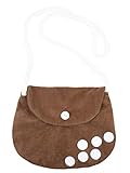 Goldschmidt Kostüme Tasche Kostüm Umhängetasche Kostümtasche Fasching Karneval Accessoires (REH Tasche braun)