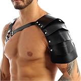 WUUDOA Herren Body Harness Männer Gay, Leder Kleidung Brustgeschirr Bondage SM, Sexy Geschirr Männer Dessous Erotisch, Mens Fetish, Gladiator Kostüm, Kinky Outfit Men, Rave Outfit Clubwear