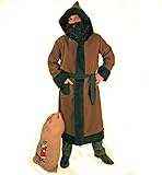 KarnevalsTeufel.de Herrenkostüm Knecht Ruprecht 1-tlg. bestehend aus Mantel, Gürtel und Kapuze Ideal für das Nikolausfest
