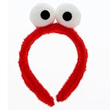 NET TOYS Lustiger Haarreif Monster mit Augen - Rot - Origineller Party-Kopfschmuck Haarschmuck Krümelmonster